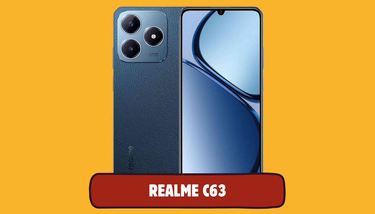 Realme C63 Price in Bangladesh: In this image, we are showing Realme C63 smartphone back and font image.