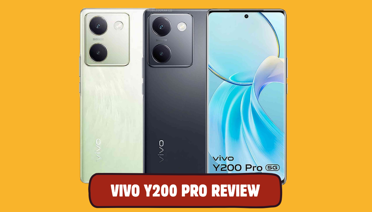Vivo Y200 Pro Price in Bangladesh: In this image, we are showing Vivo y200 pro smartphone back and font image in two colors.