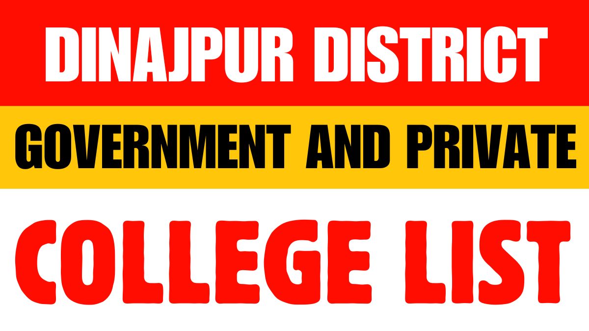 Dinajpur District Government and Private Colleges List