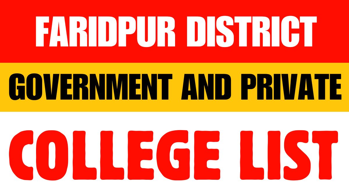 Faridpur District Government and Private Colleges List